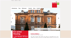 Desktop Screenshot of kisslingbau.de